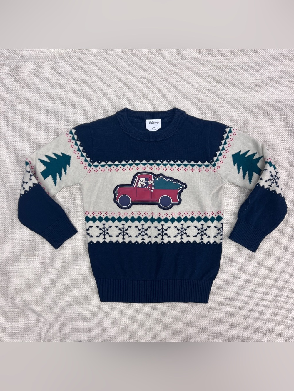 Disney Mickey Mouse Christmas Sweater Toddler 4T